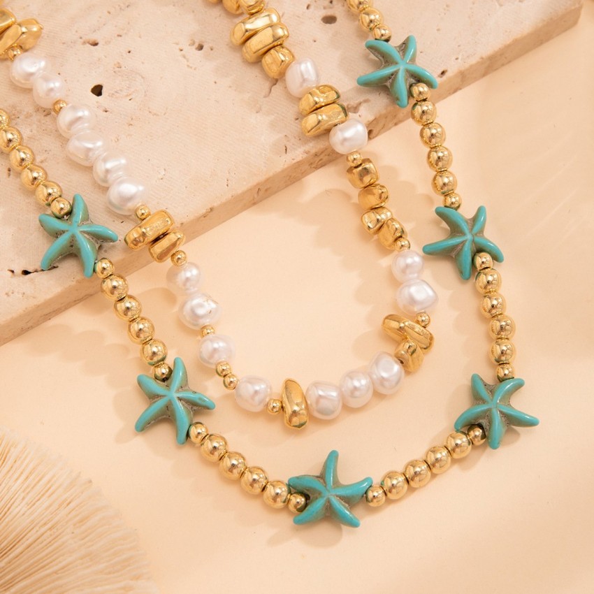Starfish Shell Necklace For Women Necklace Starfish Shell Necklace For Women Necklace