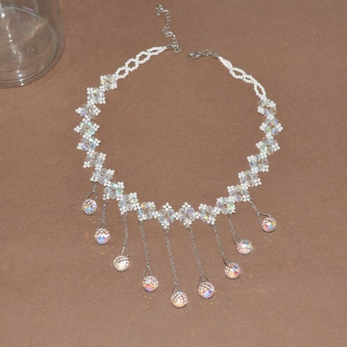 High-end Temperament Necklace Fairy Crystal Flow Necklace