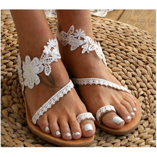 Flower lace sandals Flower lace sandals