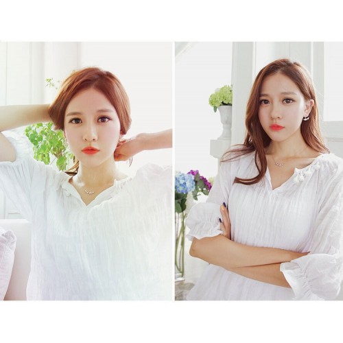 Sterling Silver Necklace Temperament Branch Diamond Necklace Sterling Silver Necklace Temperament Branch Diamond Necklace