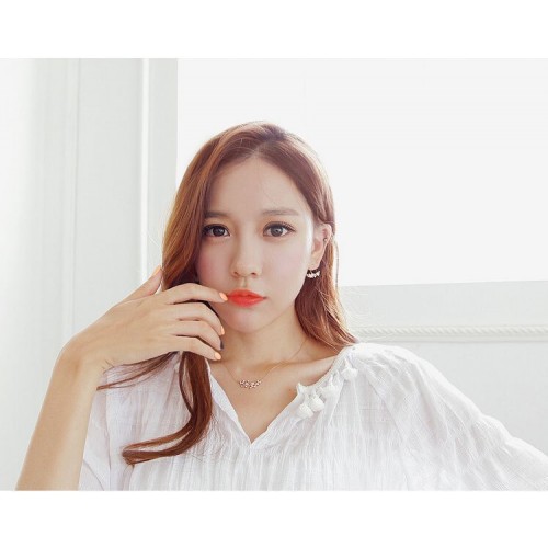 Sterling Silver Necklace Temperament Branch Diamond Necklace Sterling Silver Necklace Temperament Branch Diamond Necklace