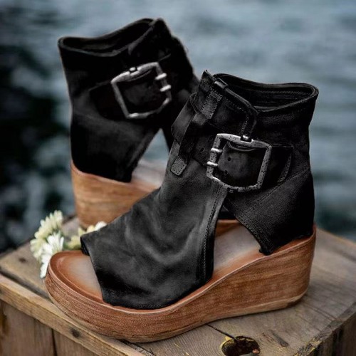Women's Shoes High Top Wedge Sandals Platform Fish Mouth Sandals Women's Shoes High Top Wedge Sandals Platform Fish Mouth Sandals