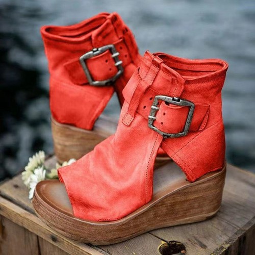 Women's Shoes High Top Wedge Sandals Platform Fish Mouth Sandals Women's Shoes High Top Wedge Sandals Platform Fish Mouth Sandals
