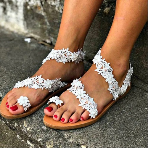Flower lace sandals Flower lace sandals