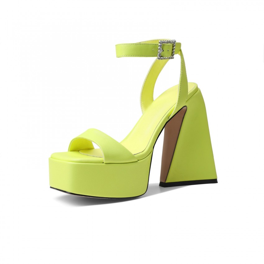 High Heel Fashion Women's Shoes Square Toe Chunky Heel Sandals High Heel Fashion Women's Shoes Square Toe Chunky Heel Sandals