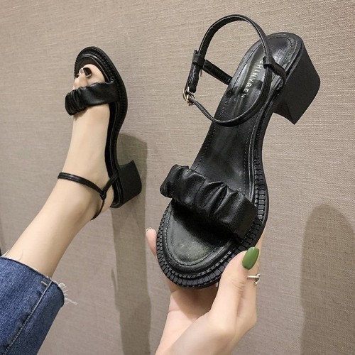 Fashion Personality Ankle-strap Buckle Sandals Women Fashion Personality Ankle-strap Buckle Sandals Women