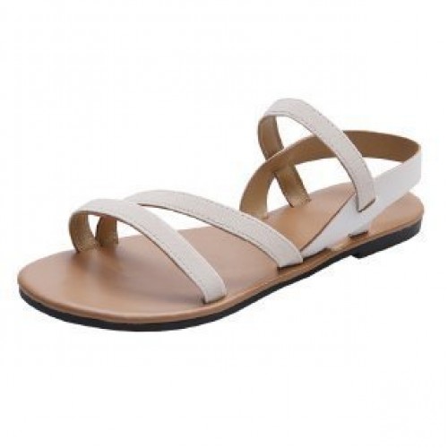 Fashion Cross Buckle Sandals Roman Flat Sandals Women's Shoes Fashion Cross Buckle Sandals Roman Flat Sandals Women's Shoes