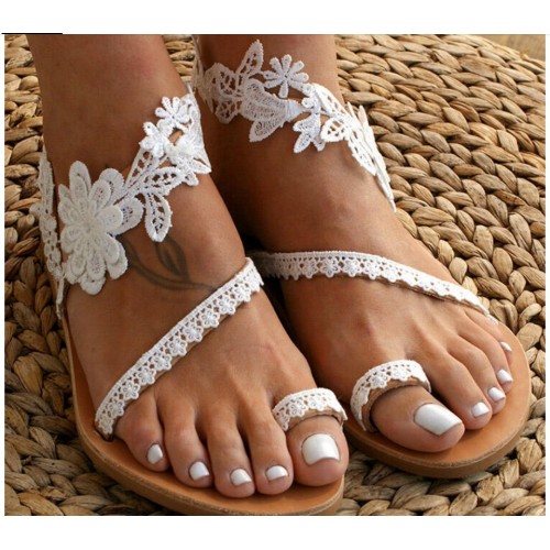 Flower lace sandals Flower lace sandals