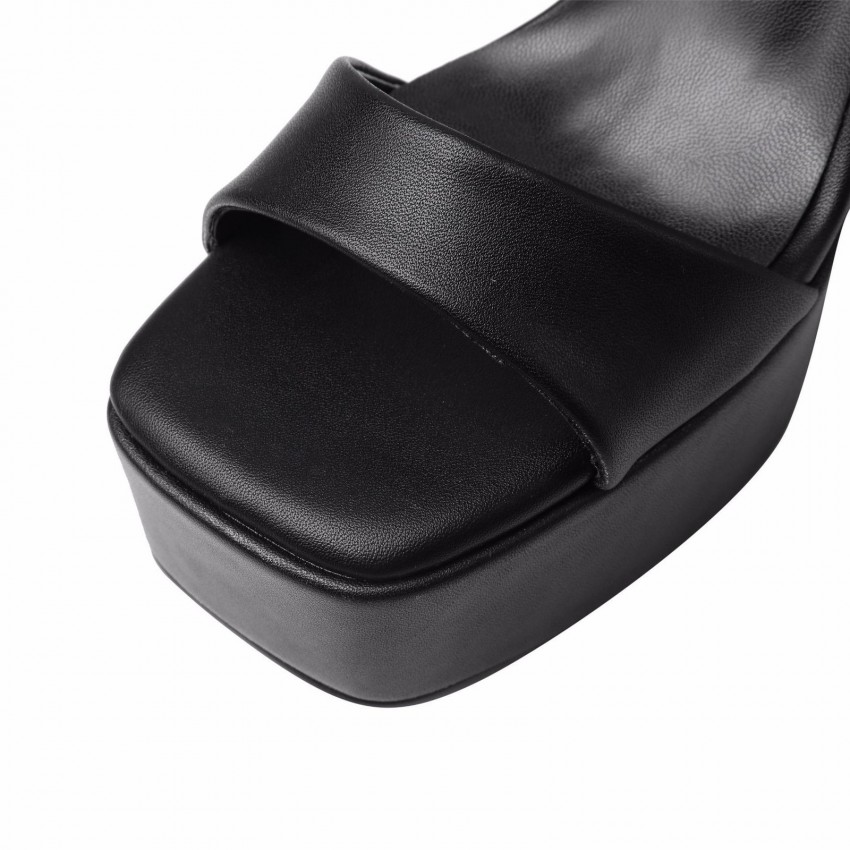 High Heel Fashion Women's Shoes Square Toe Chunky Heel Sandals High Heel Fashion Women's Shoes Square Toe Chunky Heel Sandals