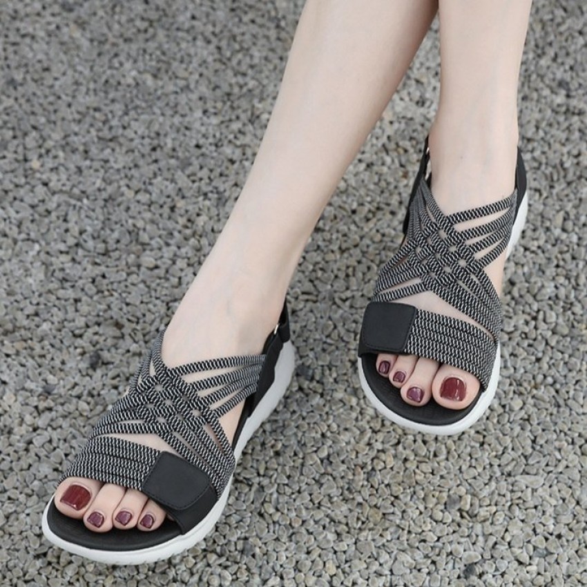 Summer Sandals Women's Lightweight Sports Style Comfortable Elastic Sandals