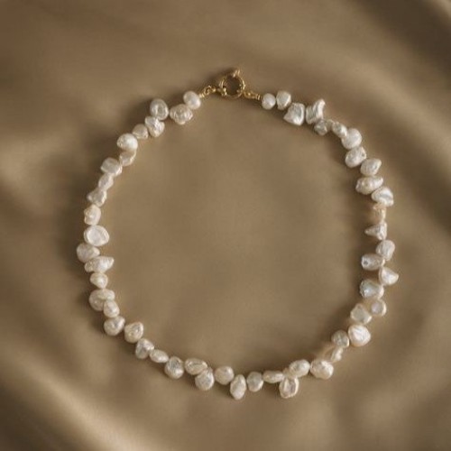 Natural Pearl Necklace Irregular Freshwater Pearl Necklace