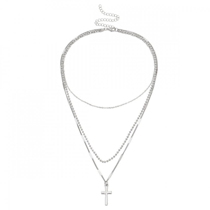 Women's Retro Cross Multi-layer Necklace Necklace Women's Retro Cross Multi-layer Necklace Necklace