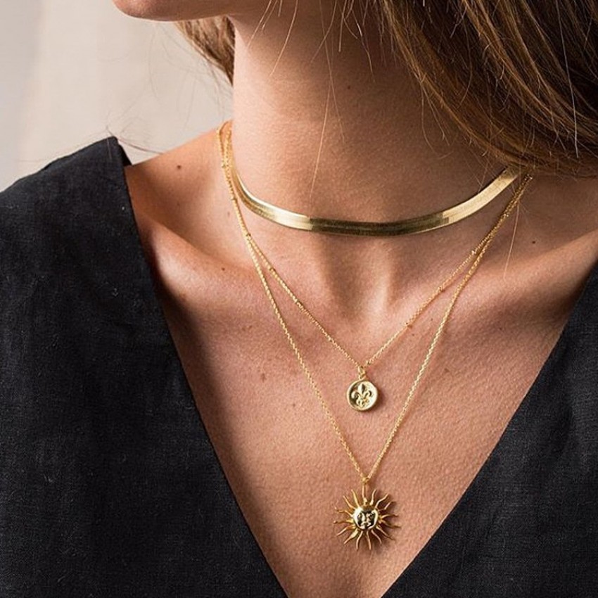 Stainless Steel French Jewelry Necklace Necklace Women Stainless Steel French Jewelry Necklace Necklace Women