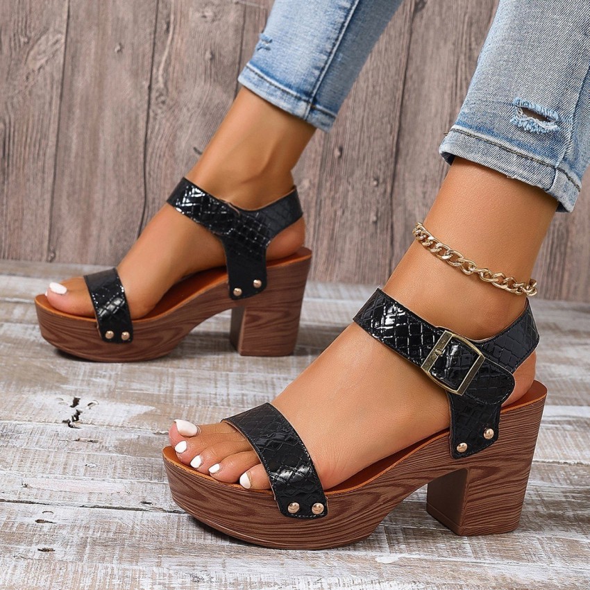Women's High-heeled Sandals Strap Peep Toe Sandals