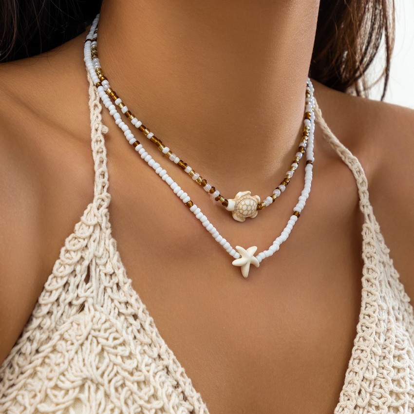 Starfish Shell Necklace For Women Necklace Starfish Shell Necklace For Women Necklace
