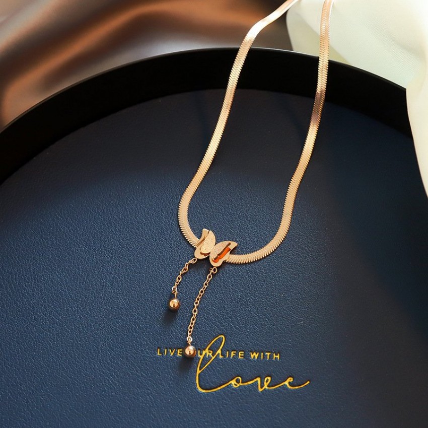 Necklace Small Butterfly Simple Temperament Necklace Necklace Small Butterfly Simple Temperament Necklace