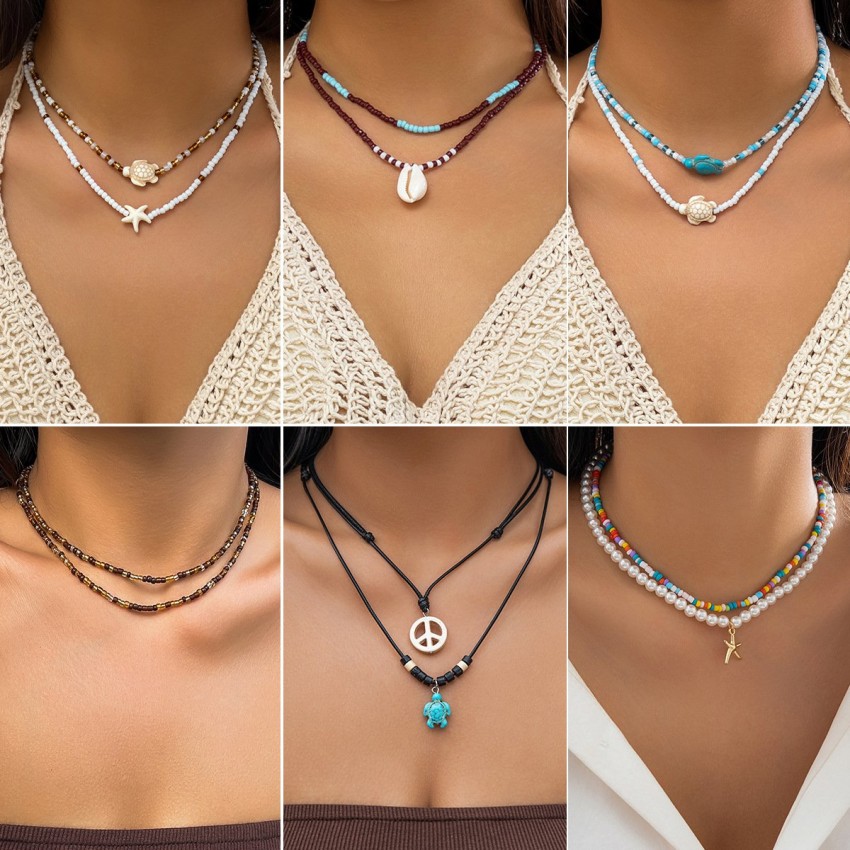 Starfish Shell Necklace For Women Necklace Starfish Shell Necklace For Women Necklace