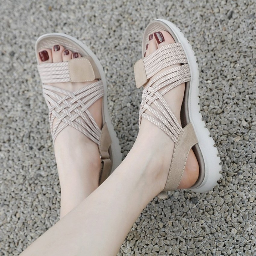Summer Sandals Women's Lightweight Sports Style Comfortable Elastic Sandals