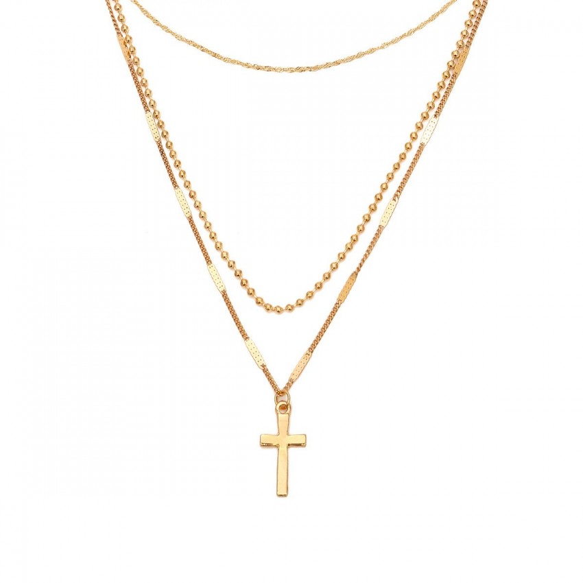 Women's Retro Cross Multi-layer Necklace Necklace Women's Retro Cross Multi-layer Necklace Necklace