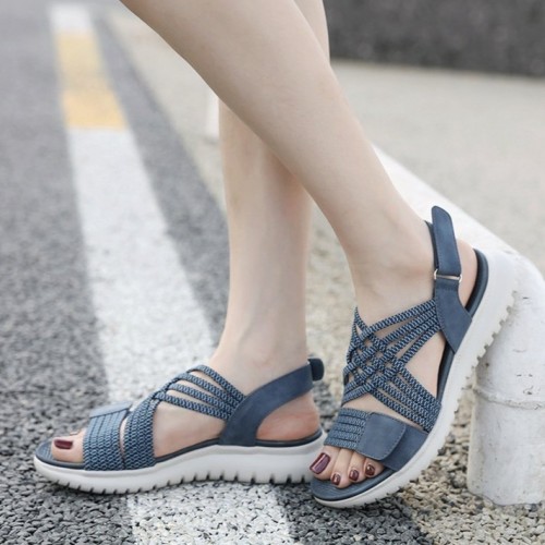 Summer Sandals Women's Lightweight Sports Style Comfortable Elastic Plus Size Sandals Summer Sandals Women's Lightweight Sports Style Comfortable Elastic Plus Size Sandals