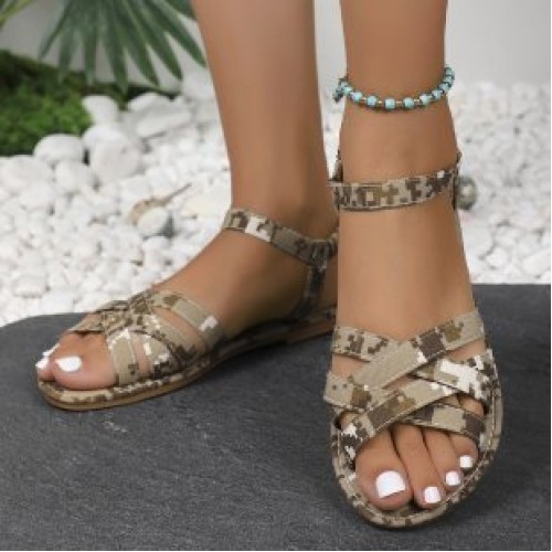 Smart Flat Shoes Korean Style Sandals Roman Shoes Beach Shoes