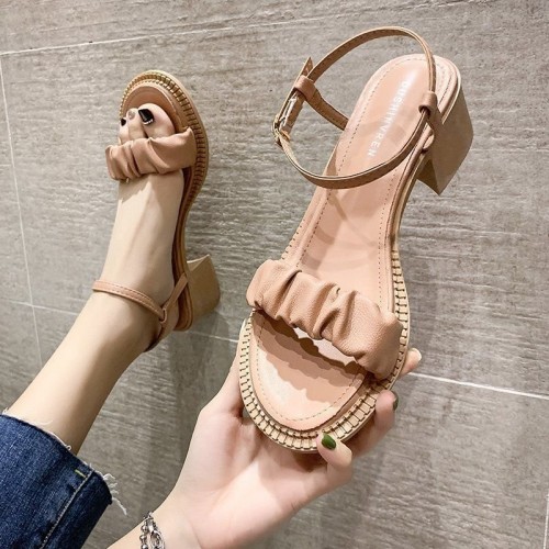 Fashion Personality Ankle-strap Buckle Sandals Women Fashion Personality Ankle-strap Buckle Sandals Women