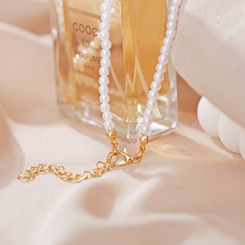 Vintage Pearl Necklace Women's Simple Temperament Pearl Necklace