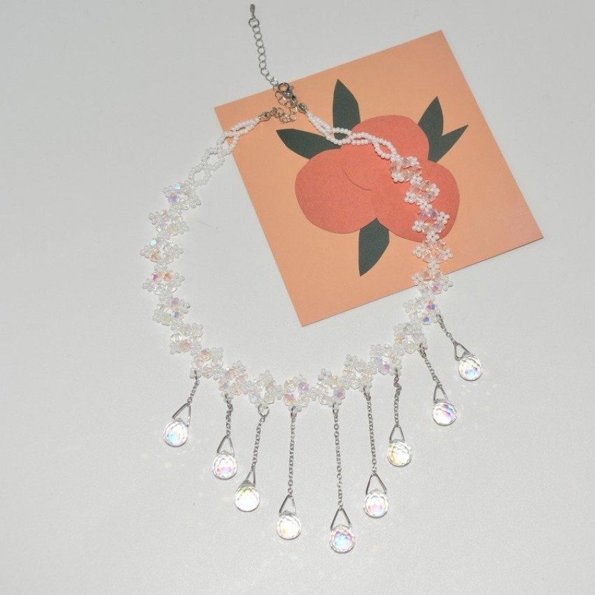 High-end Temperament Necklace Fairy Crystal Flow Necklace High-end Temperament Necklace Fairy Crystal Flow Necklace