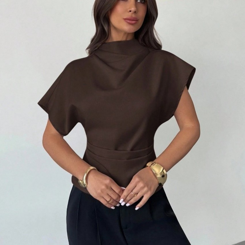 Asymmetrical Womens Fashion Blouse Top