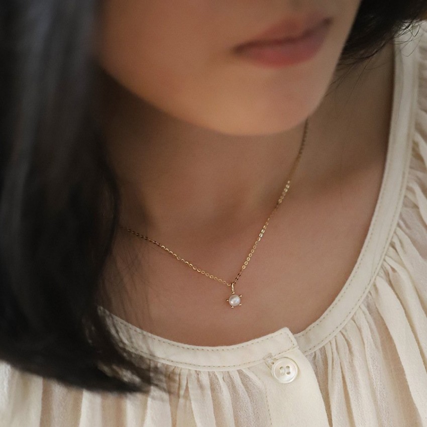 S925 Sterling Silver Pearl Necklace Necklace S925 Sterling Silver Pearl Necklace Necklace