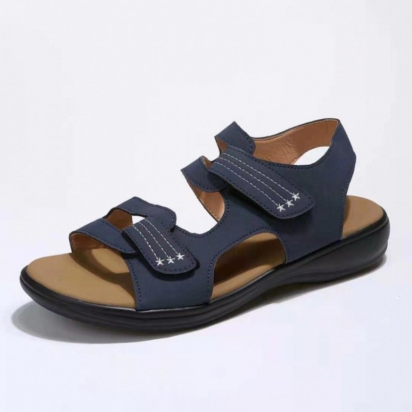 Wedge Hook And Loop Fastener Platform Casual Beach Sandals Wedge Hook And Loop Fastener Platform Casual Beach Sandals
