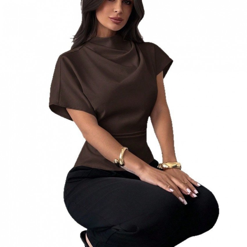 Asymmetrical Womens Fashion Blouse Top Asymmetrical Womens Fashion Blouse Top