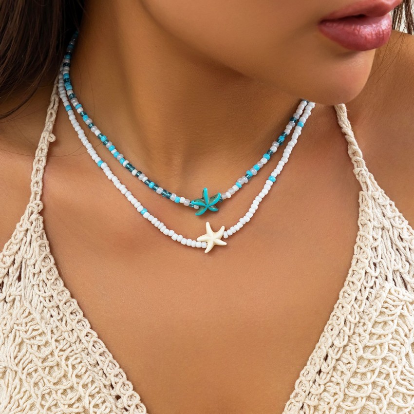 Starfish Shell Necklace For Women Necklace Starfish Shell Necklace For Women Necklace