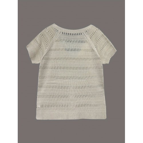New Versatile Casual Hollow-out Pullover Knit Top New Versatile Casual Hollow-out Pullover Knit Top