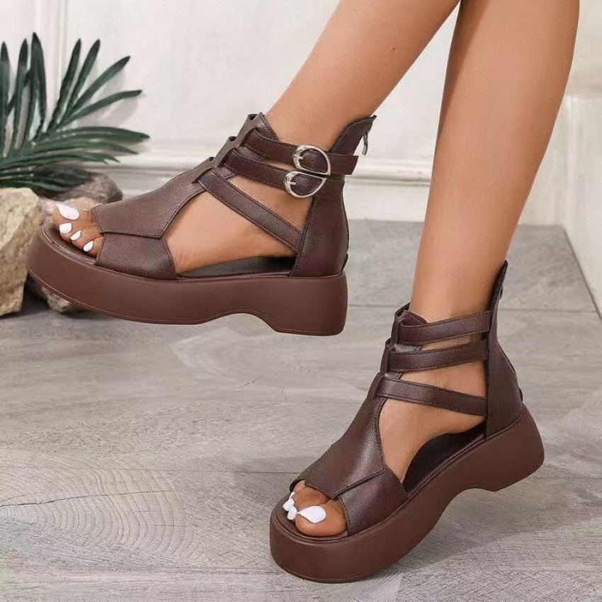 Roman Sandals Sandals Spring And Summer Flat Heel Muffin Women
