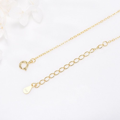 Sterling Silver Letter Necklace Female Micro Inlaid Pendant Necklace Sterling Silver Letter Necklace Female Micro Inlaid Pendant Necklace