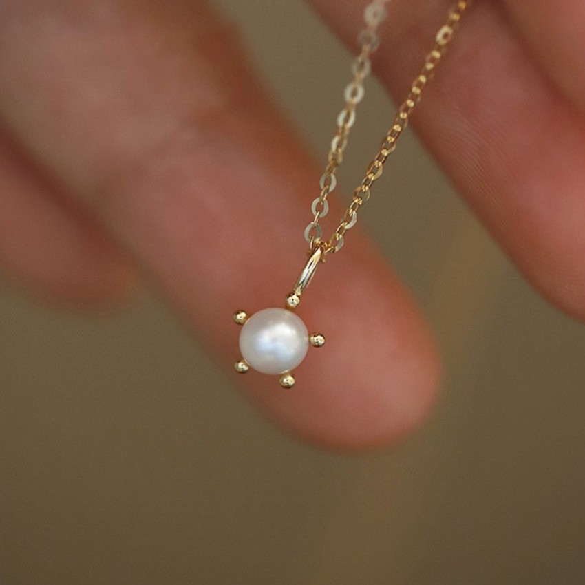 S925 Sterling Silver Pearl Necklace Necklace S925 Sterling Silver Pearl Necklace Necklace