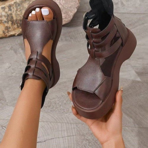 Roman Sandals Sandals Spring And Summer Flat Heel Muffin Women Roman Sandals Sandals Spring And Summer Flat Heel Muffin Women